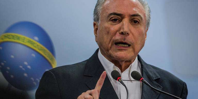 Tentam me colocar a pecha de gerar 13 milhões de desempregados, diz Temer